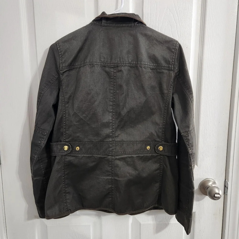 J. Crew relaxed boyfriend field jacket military utility grunge woman small - Picture 8 of 11